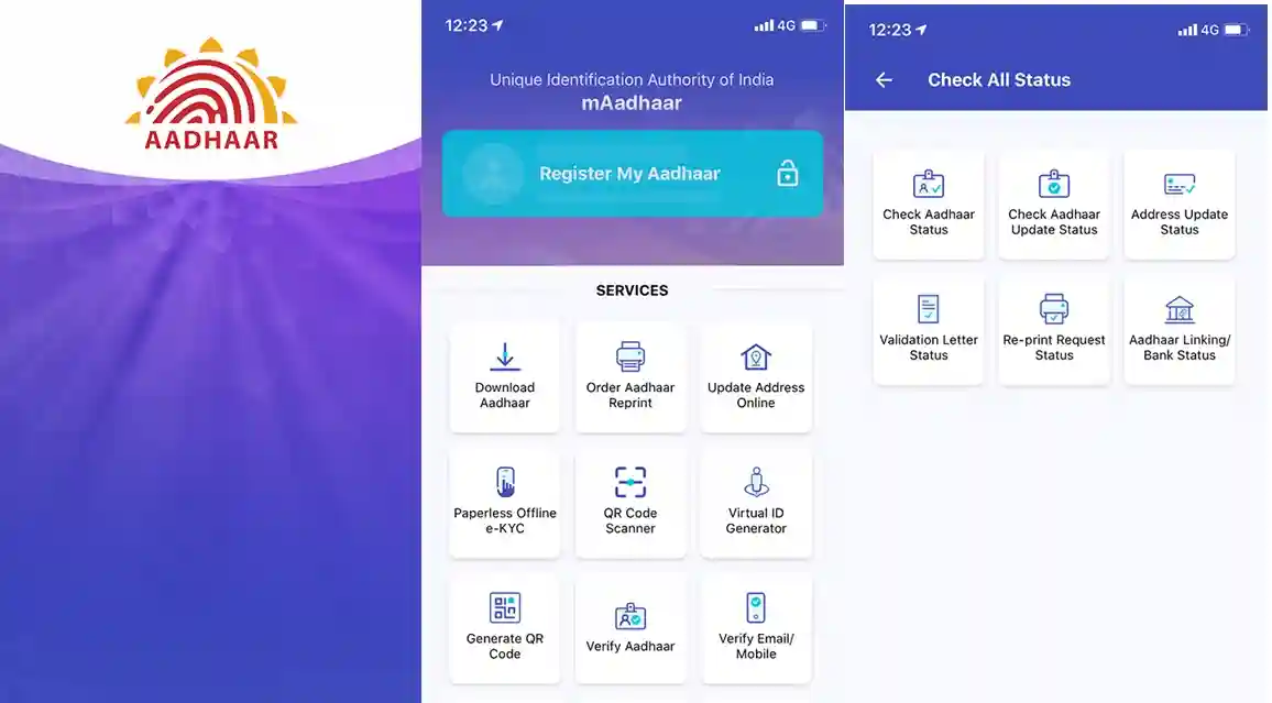 mAadhaar App Services